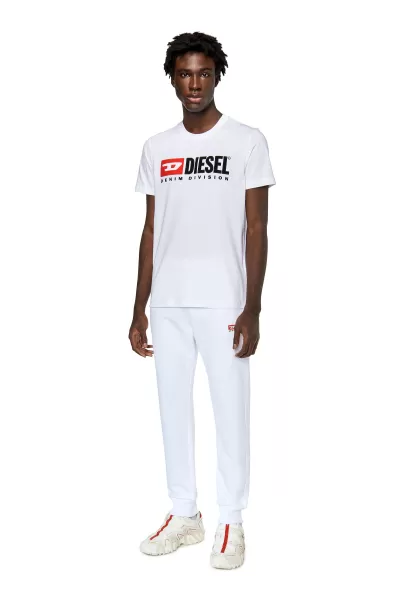 Hombre Blanco Diesel T-Diegor-Div T-Shirts Moda