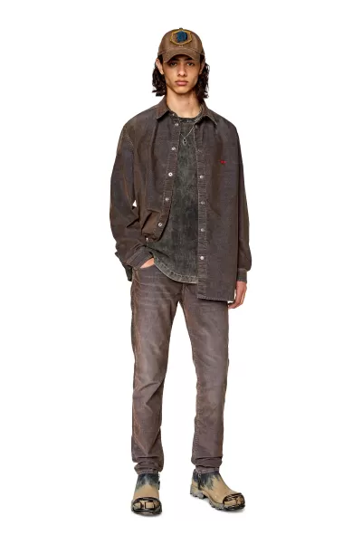 Diseño Negro/Gris Oscuro Hombre Camisas Diesel D-Simply-Over