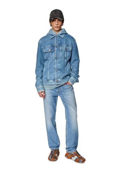 Tapered Jeans 2023 D-Finitive 09F81 Azul Medio Precio Competitivo Vaqueros Diesel Hombre