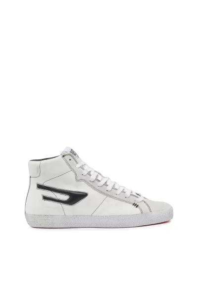 Blanco Hombre Diesel S-Leroji Mid Sneakers Elegante