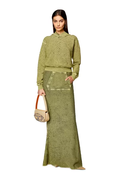 Mujer Tienda Online Faldas Verde O-Zal Diesel